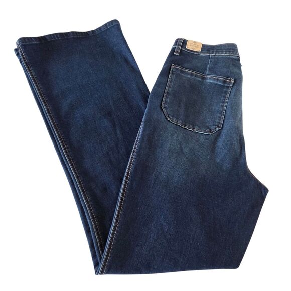 Democracy Ab Technology Jeans Size 12 Skyrise Booty Lift Itty Bitty Bootcut Blue - Picture 7 of 15